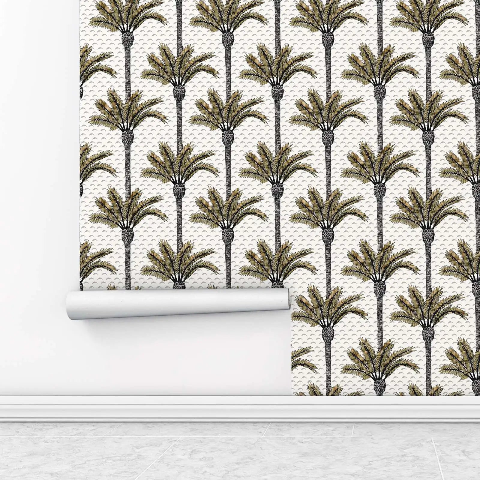 Tapet Palm Leaves - Non-vävd / 50cm x 300cm